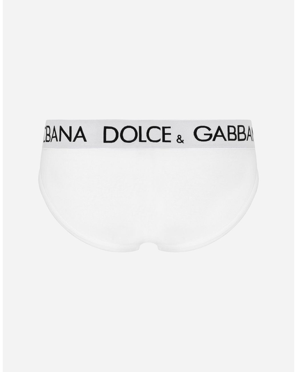Dolce & Gabbana White Mid-Rise Briefs for men