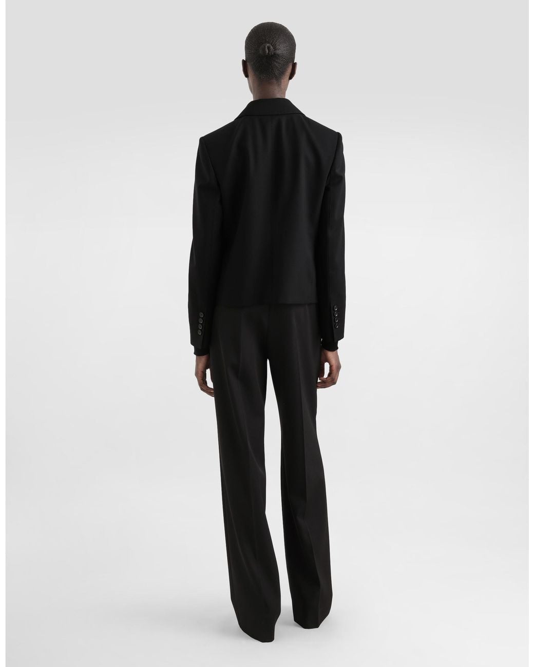 Dolce & Gabbana Black Bi-Stretch Sallia Jacket