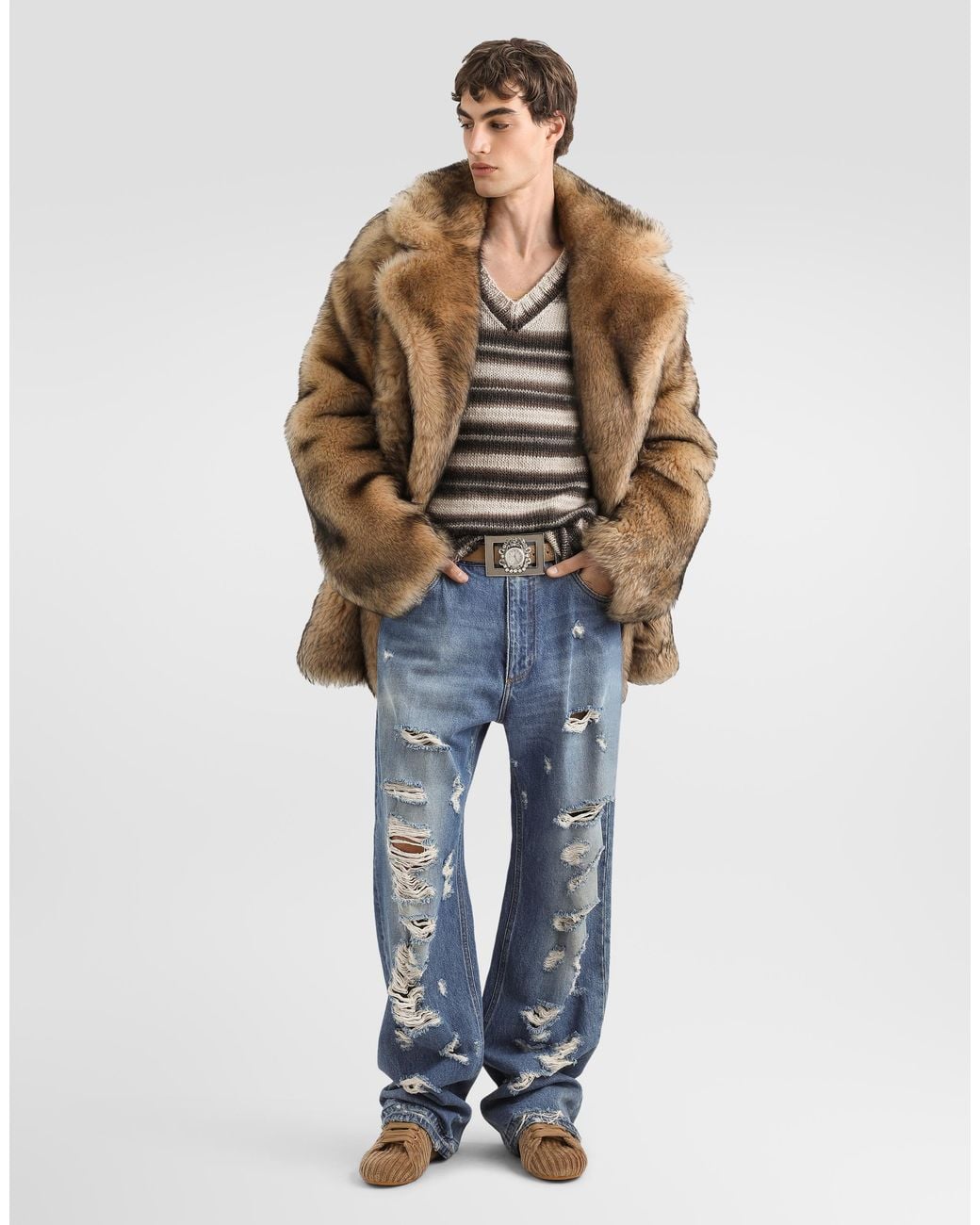 Dolce & Gabbana Blue Denim Trousers for men