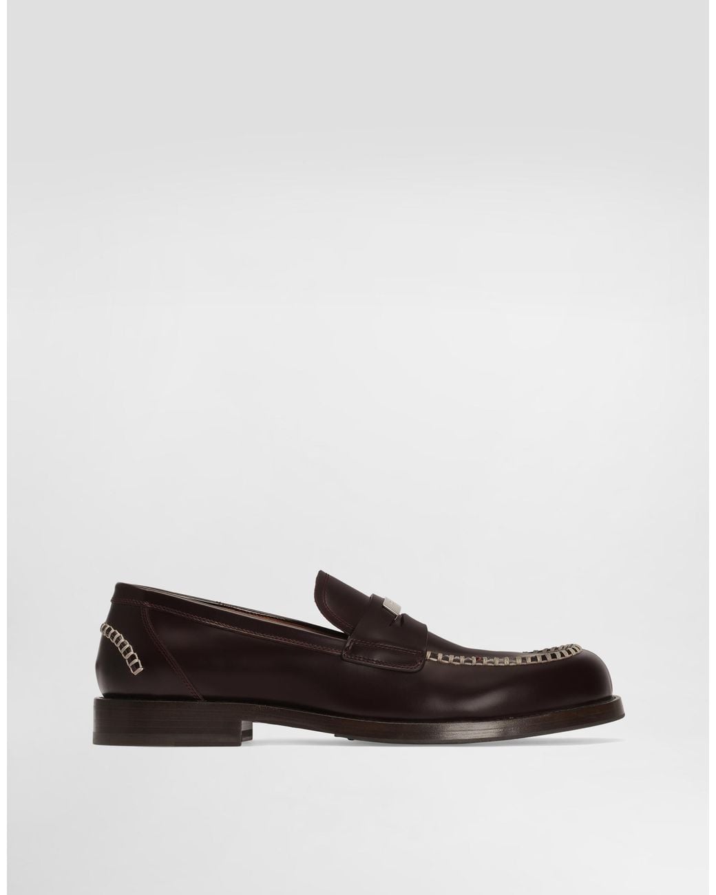 Dolce & Gabbana White Calfskin Loafers for men