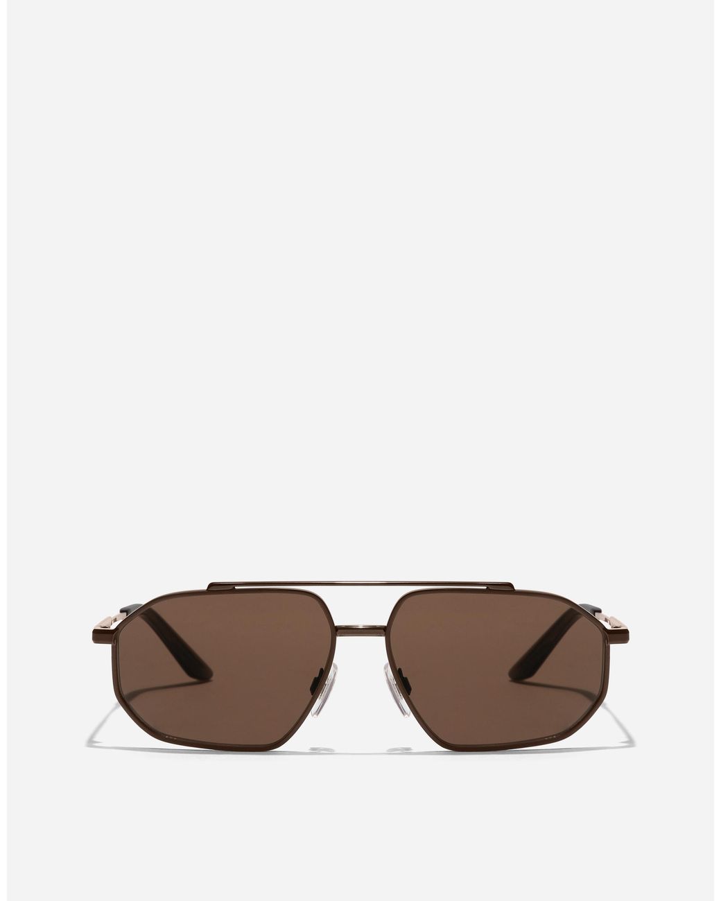 Dolce & Gabbana Brown Metal Classic Sunglasses for men
