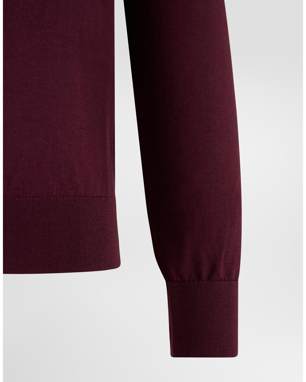 Dolce & Gabbana Purple Knit Cashmere Polo Shirt for men