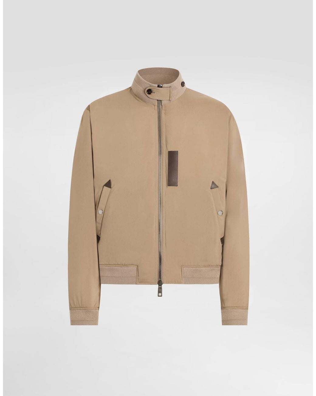 Dolce & Gabbana Natural Satin Padded Jacket for men