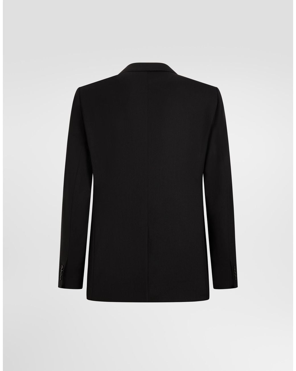 Dolce & Gabbana Black Single-Breasted Martini Light Wool Gabardine Suit for men