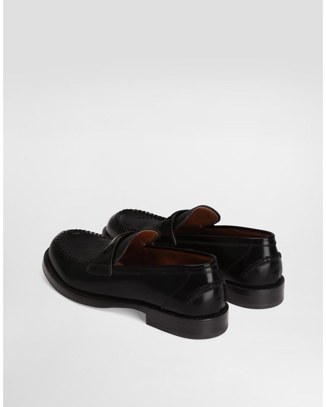 Dolce & Gabbana White Calfskin Loafers for men