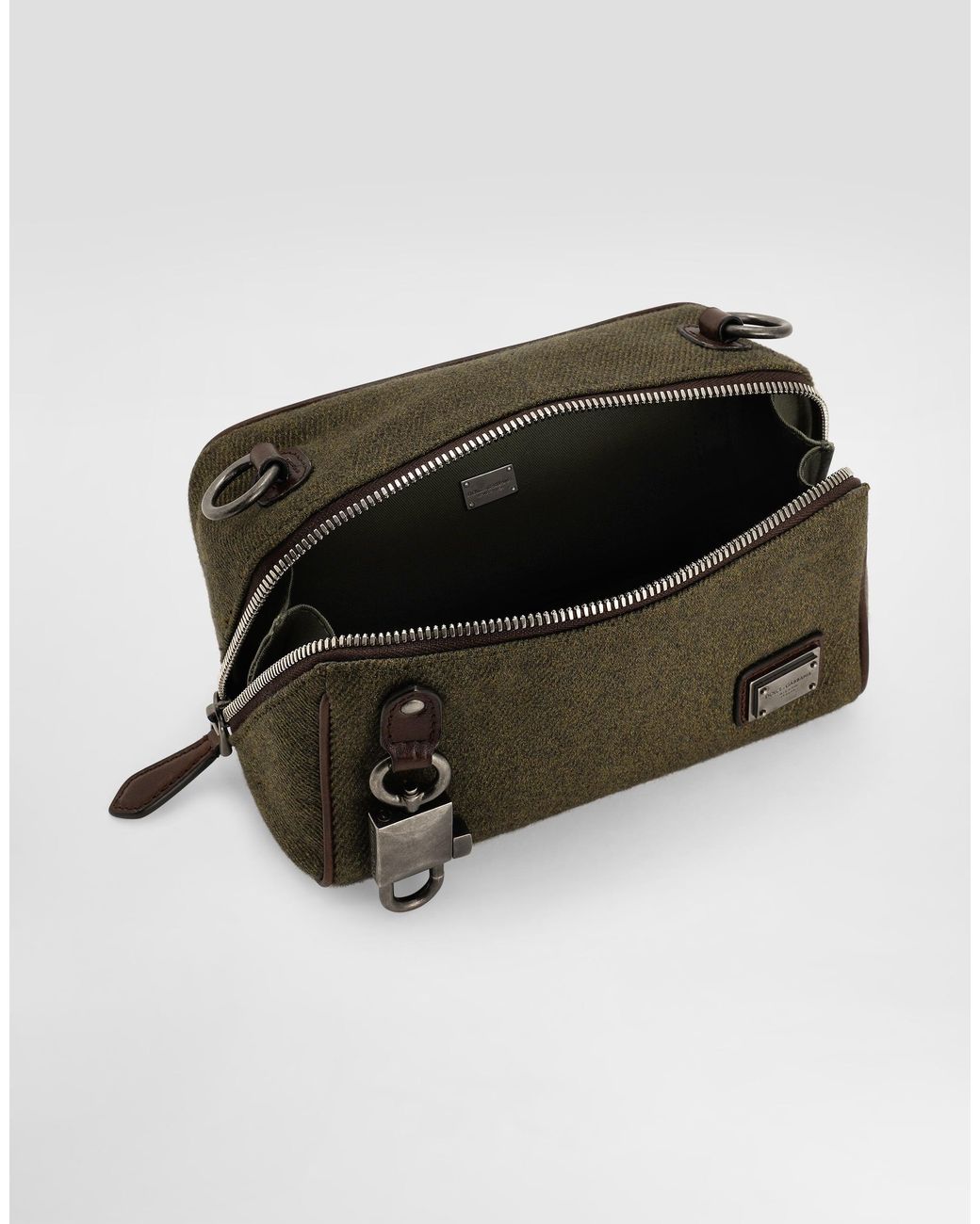 Dolce & Gabbana Multicolor Lock Fabric Crossbody Bag for men