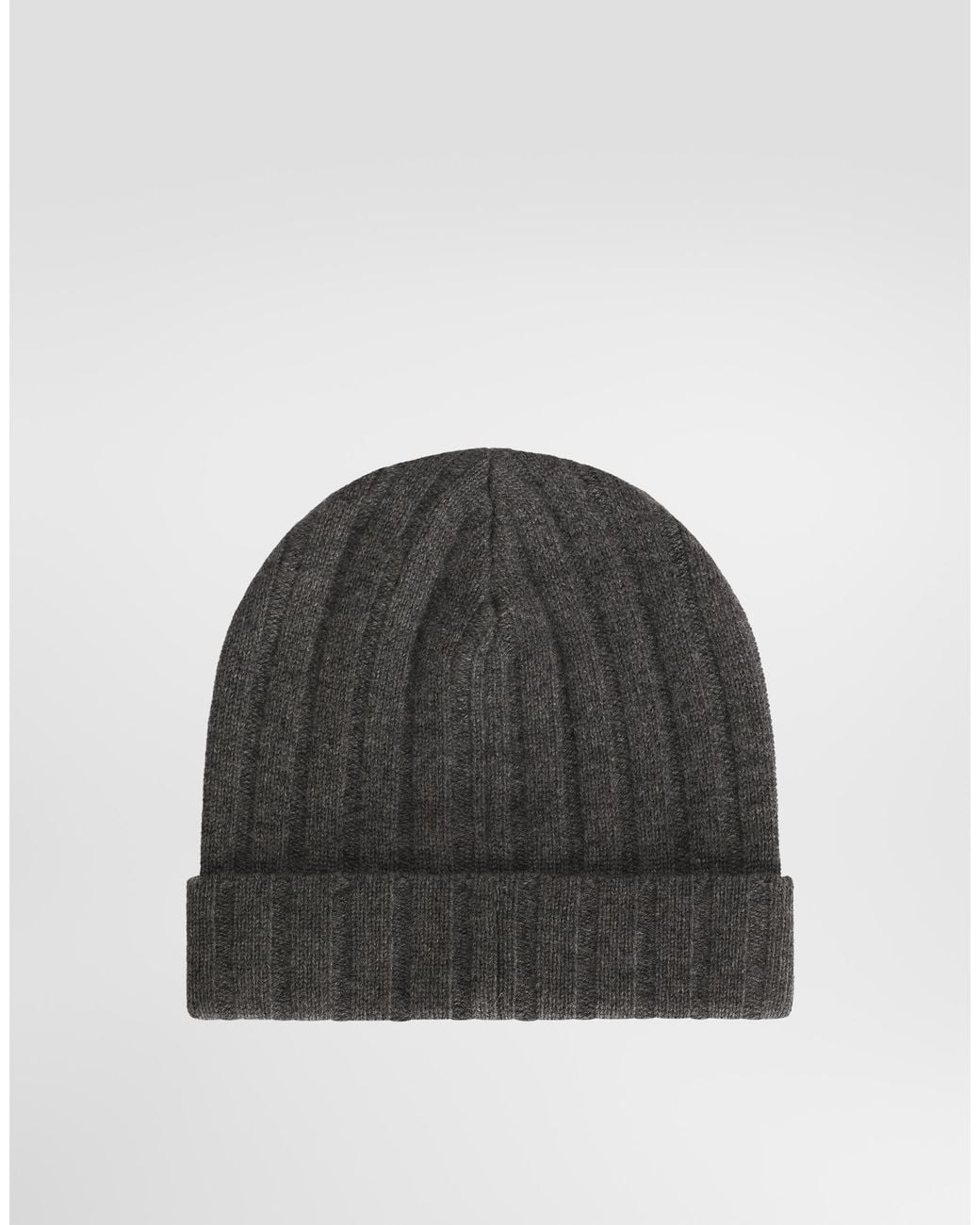 Dolce & Gabbana Black Cashmere Knit Hat for men