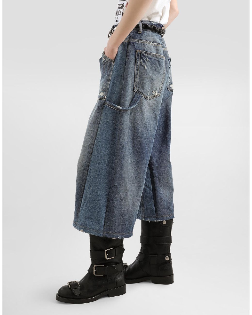 Dolce & Gabbana Blue Denim Bermuda