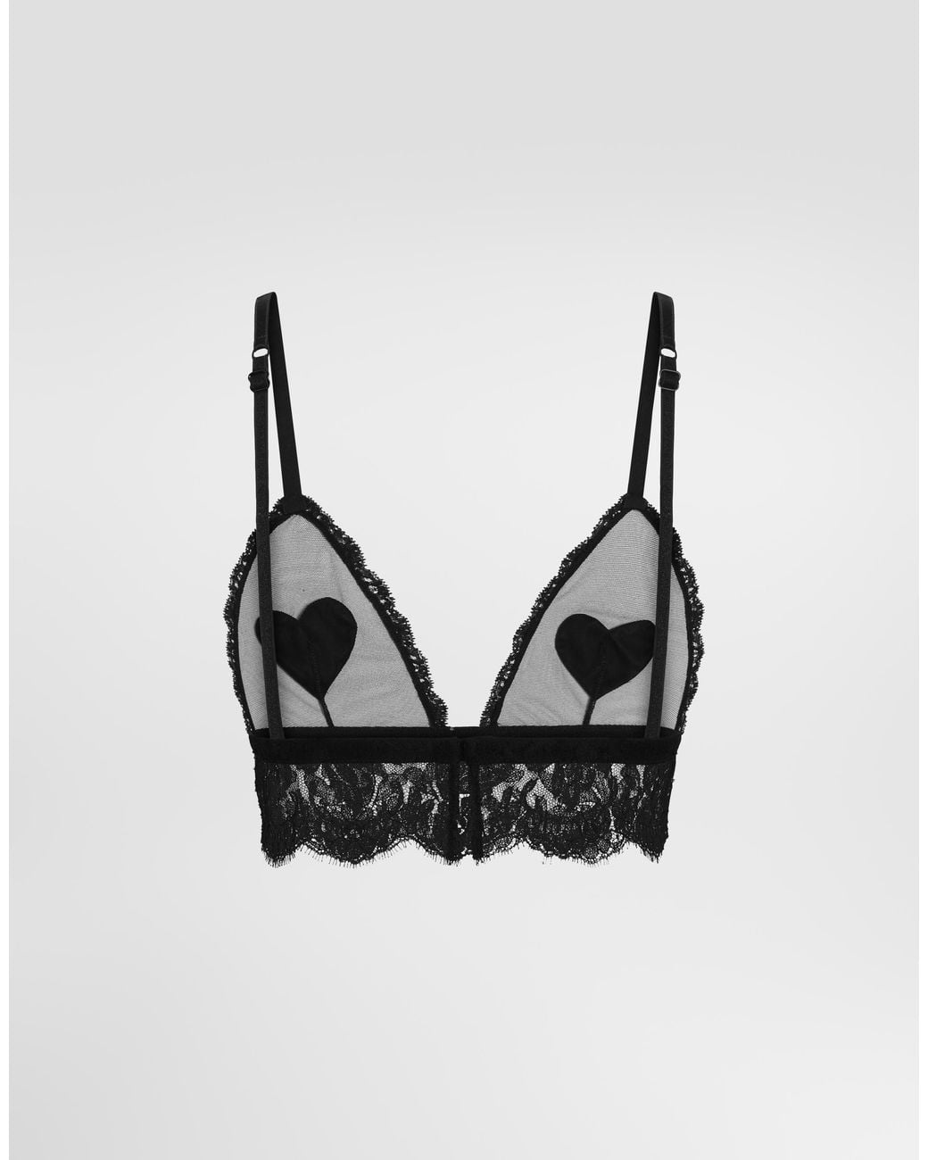 Dolce & Gabbana Black Tulle And Lace Bra