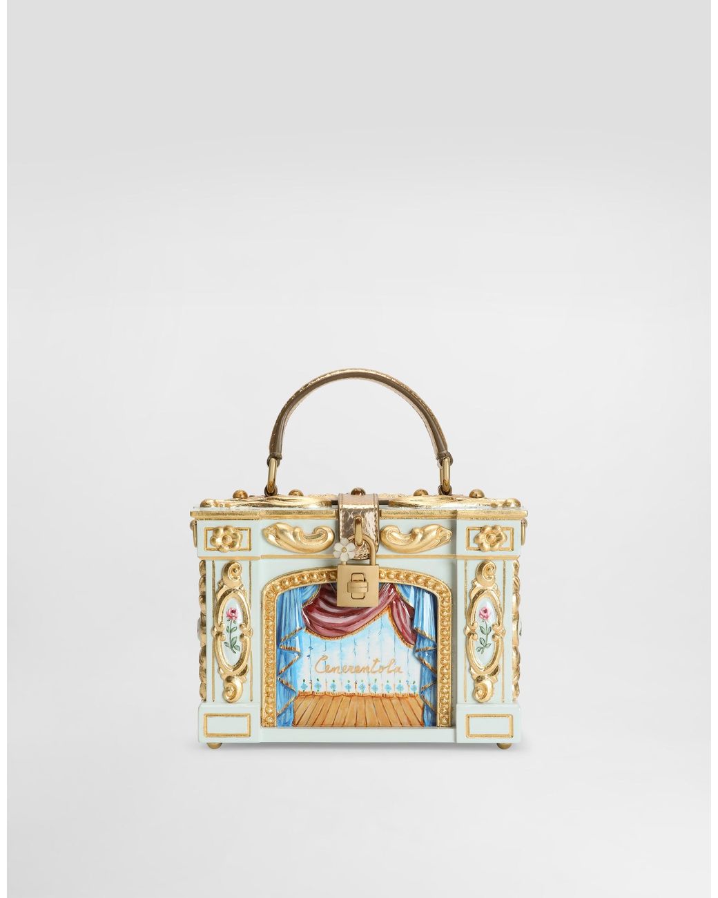 Dolce & Gabbana Metallic Dolce Box Handbag