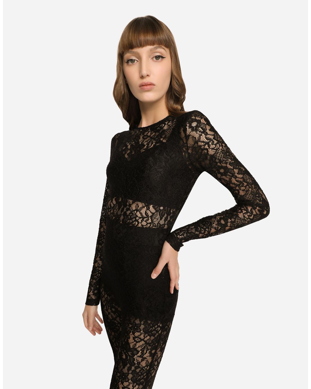 Dolce & Gabbana Black Lace Jumpsuit