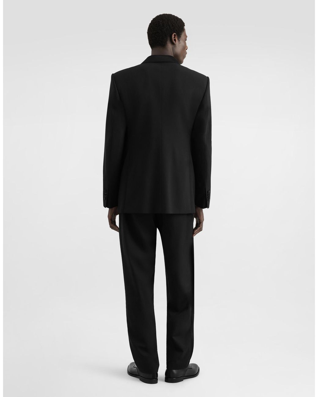 Dolce & Gabbana Black Wool Trousers for men