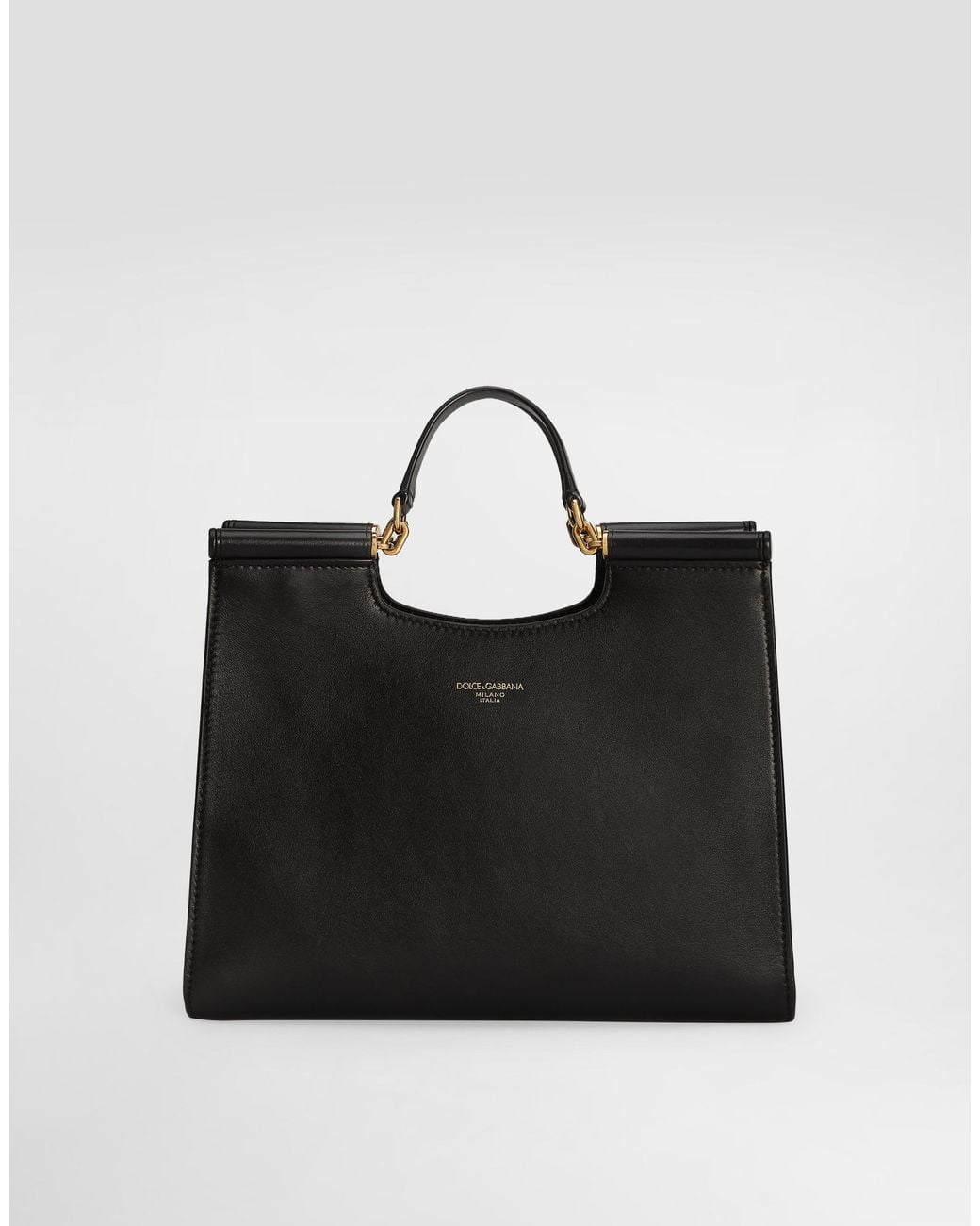 Dolce & Gabbana Black Small Sicily Shopper