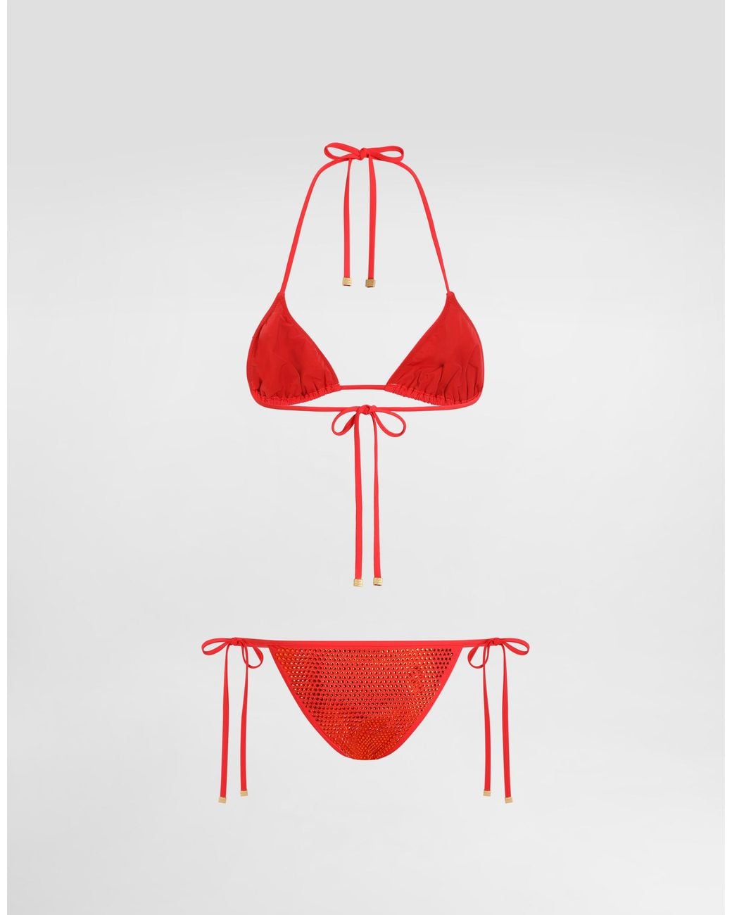 Bikini De Triángulo Dolce & Gabbana de color Red