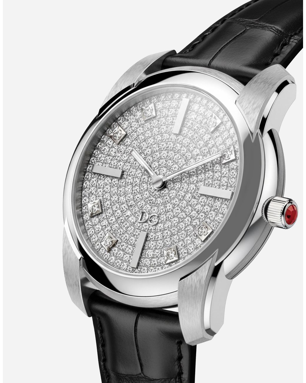 Dolce & Gabbana Gray Dg7 Pavé Watch
