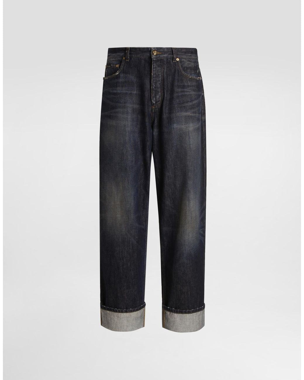 Dolce & Gabbana Blue Denim Trousers for men