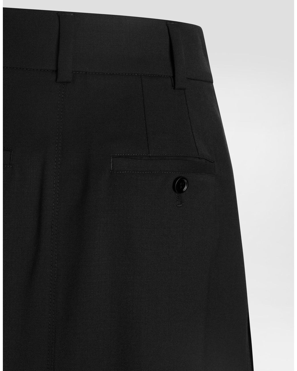 Dolce & Gabbana Black Bi-Stretch Sallia Skirt