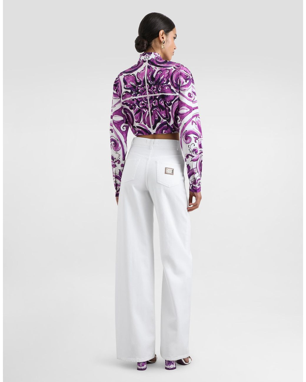 Dolce & Gabbana White 5-Pocket Denim Trousers