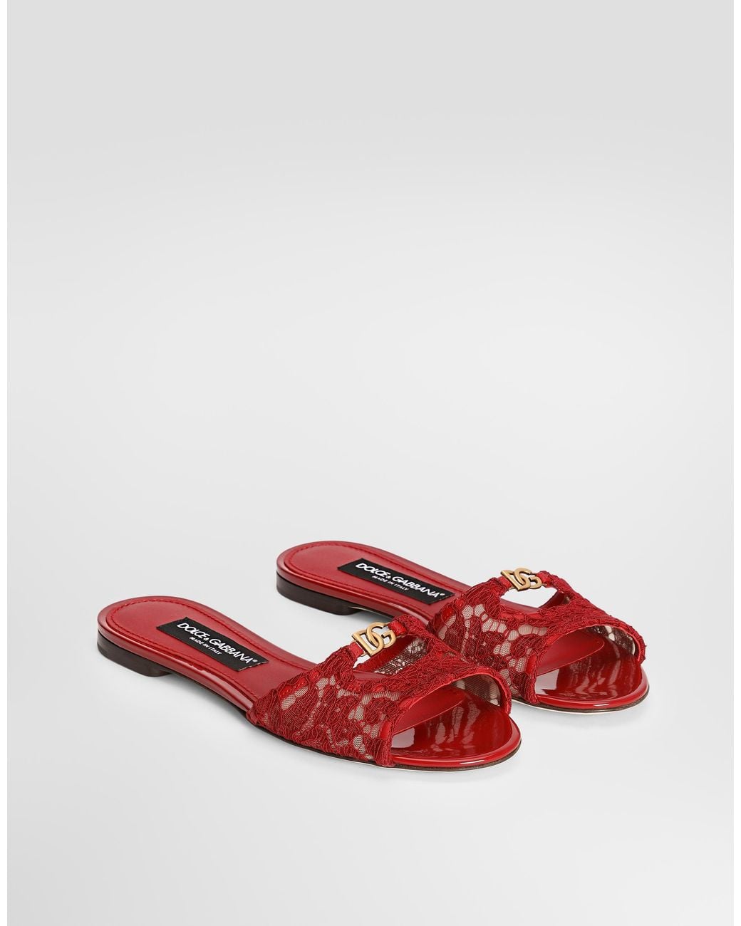 Dolce & Gabbana White Ciabatta Flat