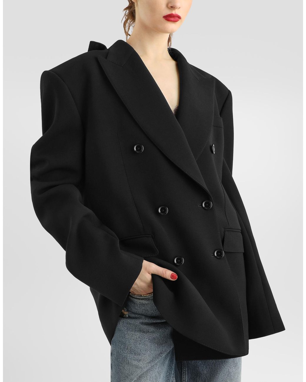 Dolce & Gabbana Black Double-Breasted Jacket