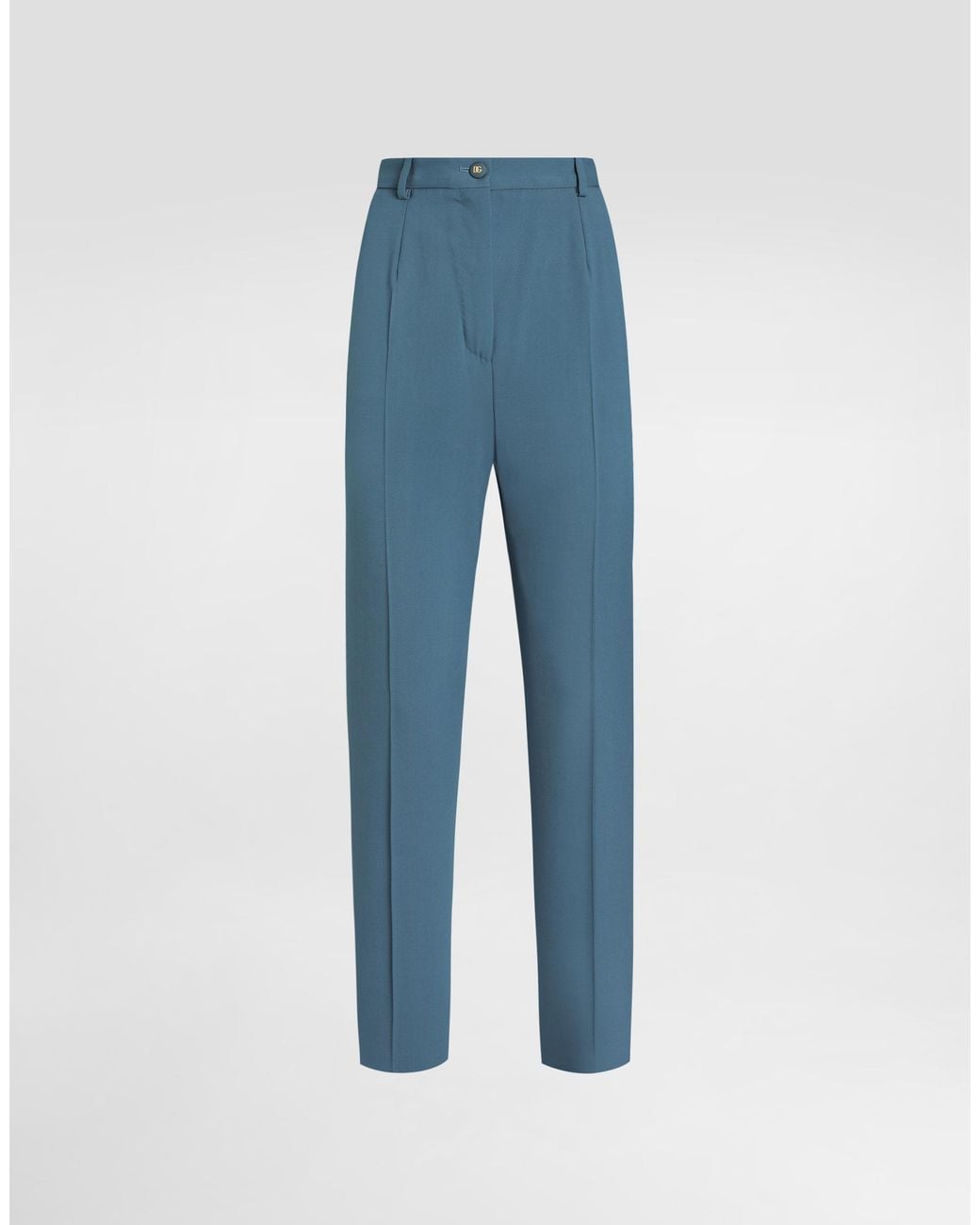 Dolce & Gabbana Blue Wool Trousers