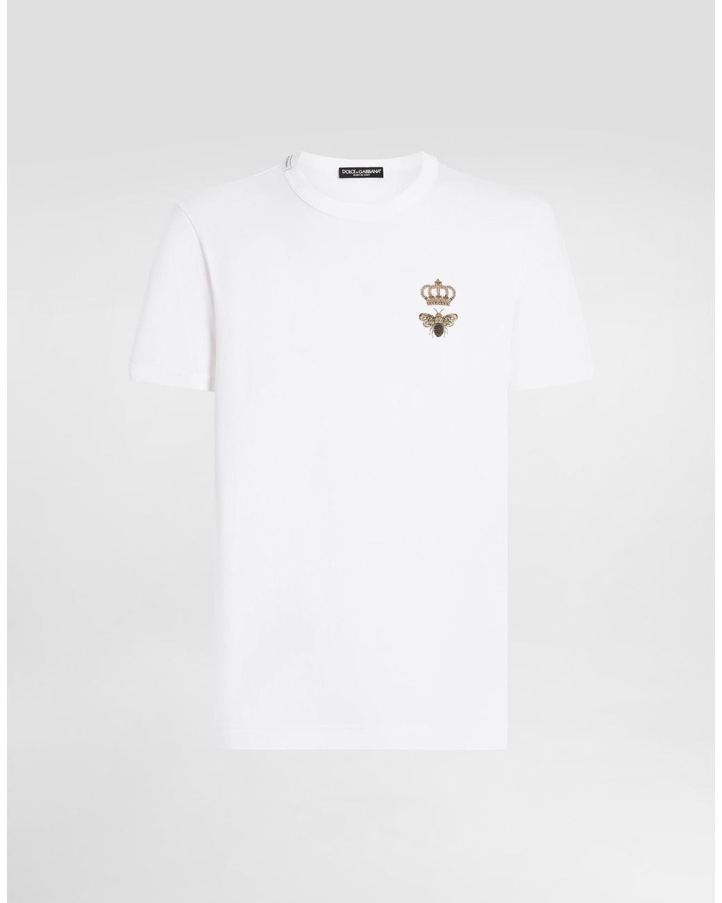 Dolce & Gabbana White T-Shirt M/Corta Giro for men