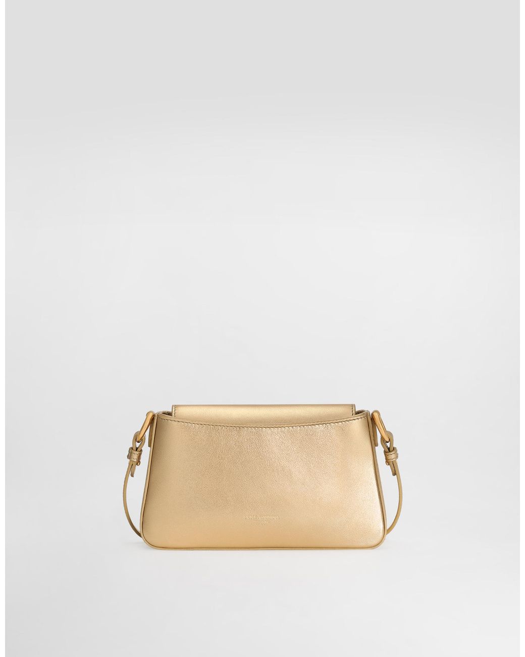 Dolce & Gabbana Natural Laminated Calfskin Phone Bag