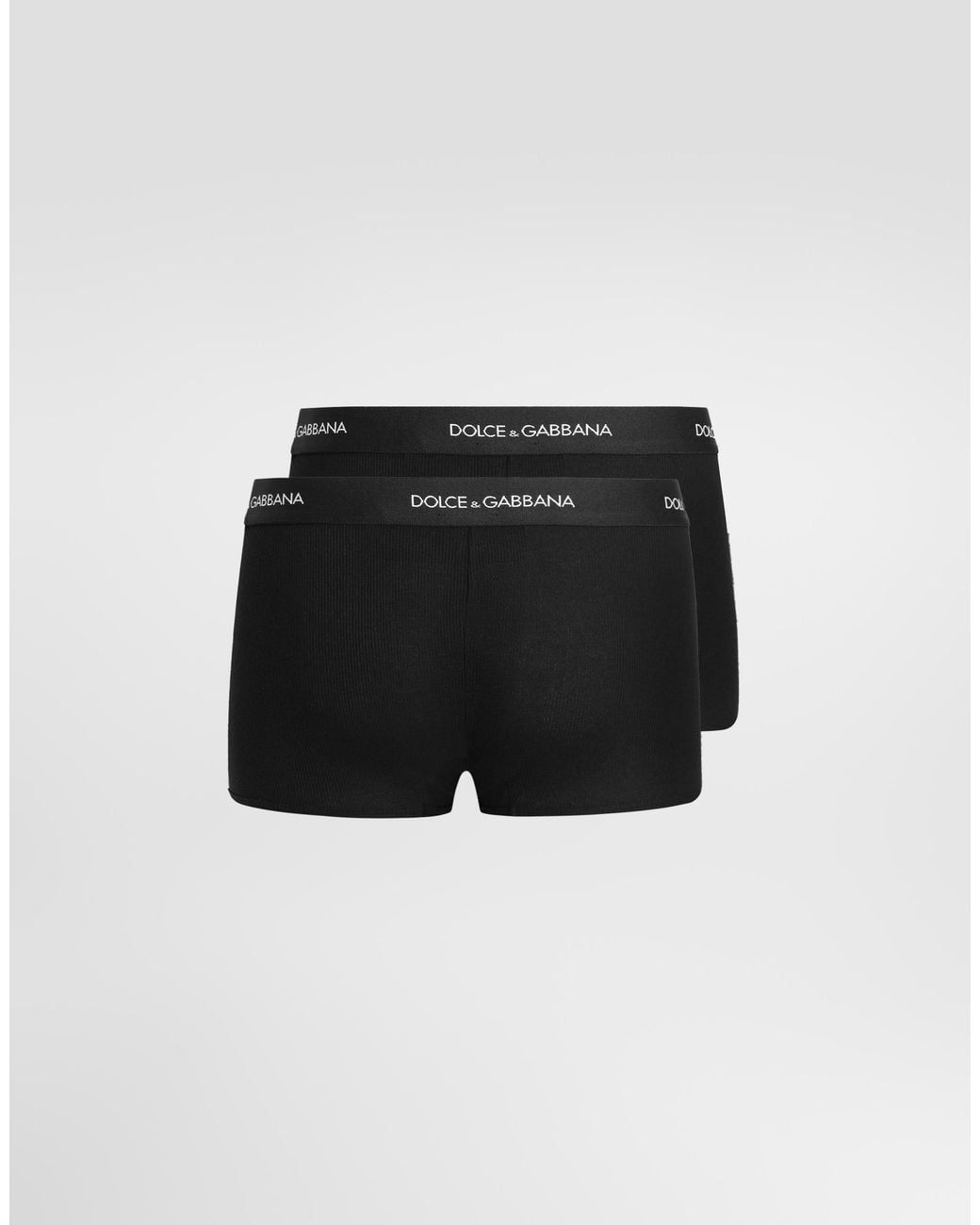 Dolce & Gabbana Black Cotton Jersey Regular-Fit Boxers for men