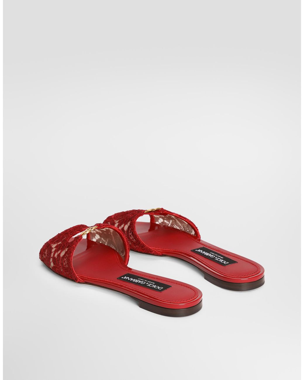 Dolce & Gabbana White Ciabatta Flat