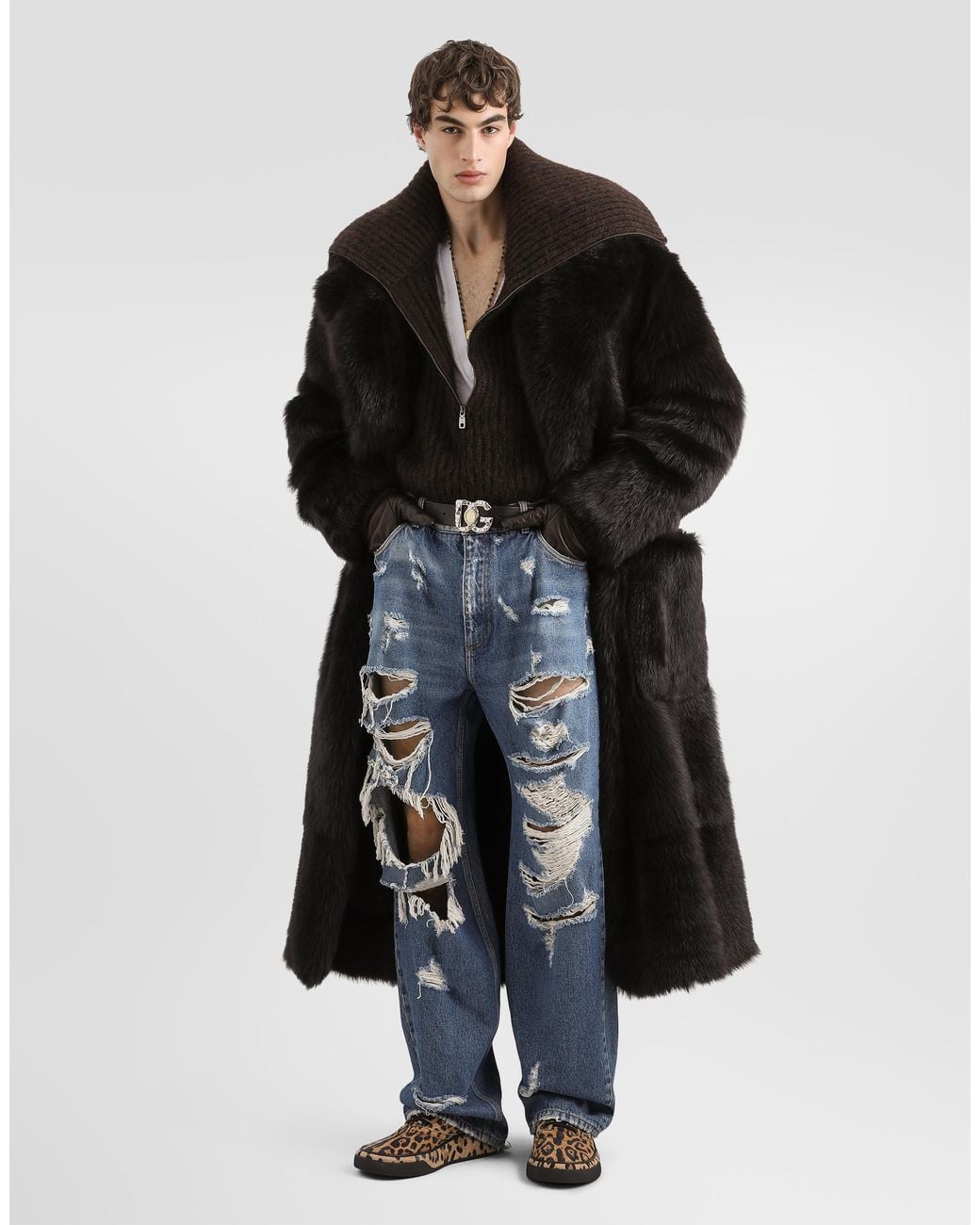 Dolce & Gabbana Blue Denim Trousers for men