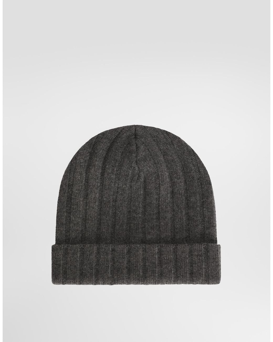 Dolce & Gabbana Black Cashmere Knit Hat for men