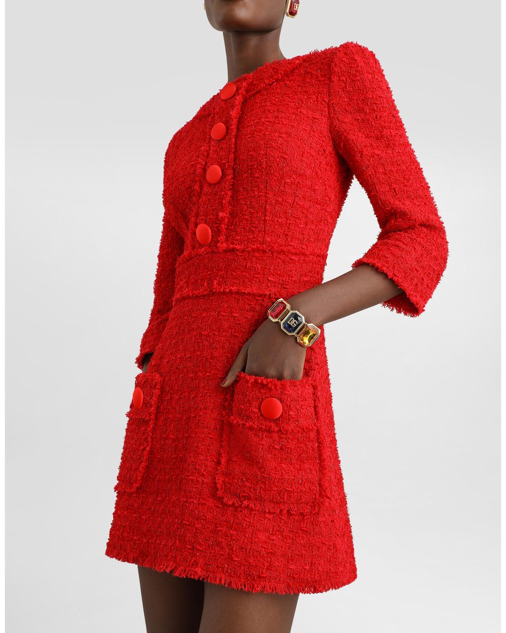Dolce & Gabbana Red Short Dress