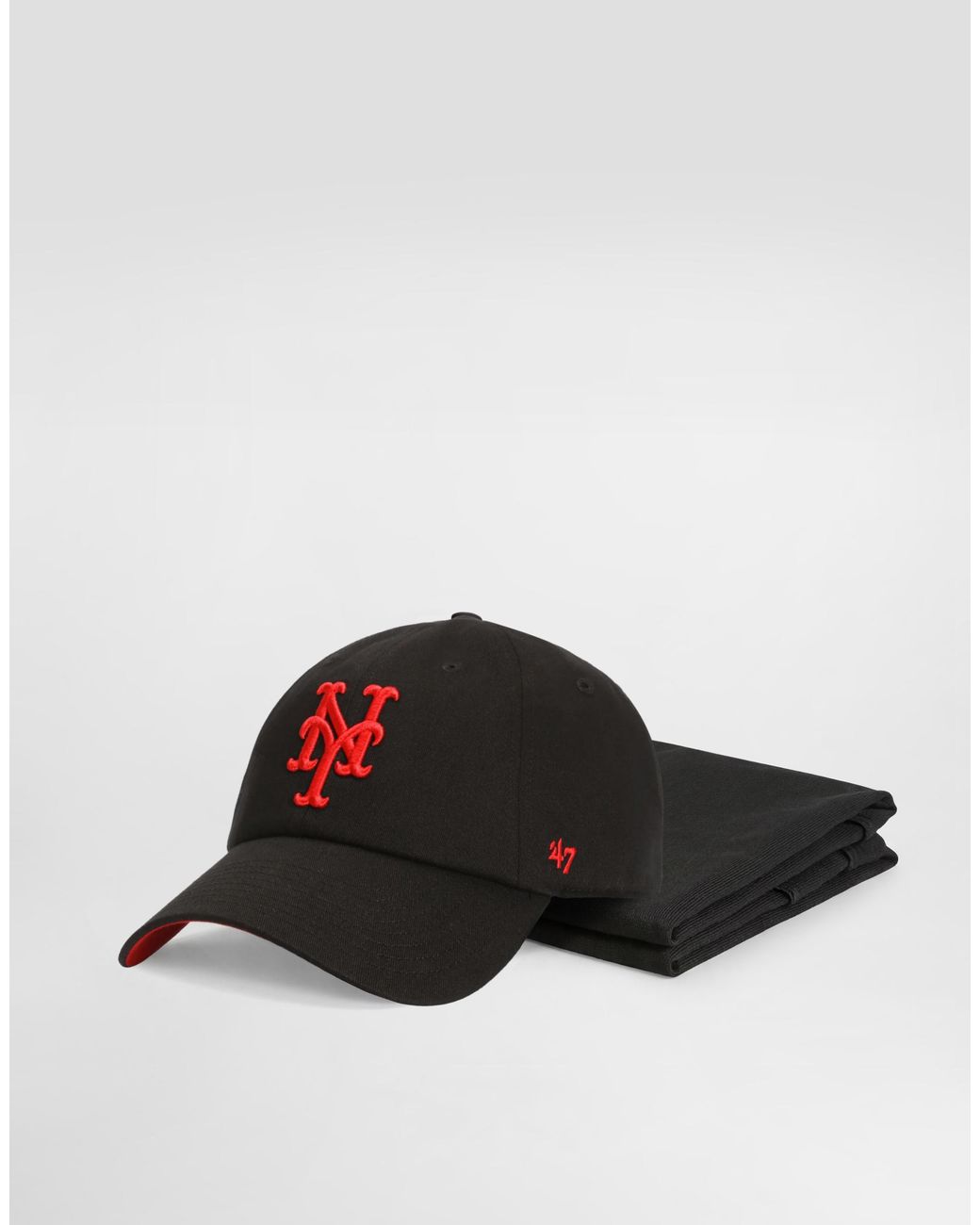 Dolce & Gabbana Black X '47 New York Mets Drill Balaclava for men