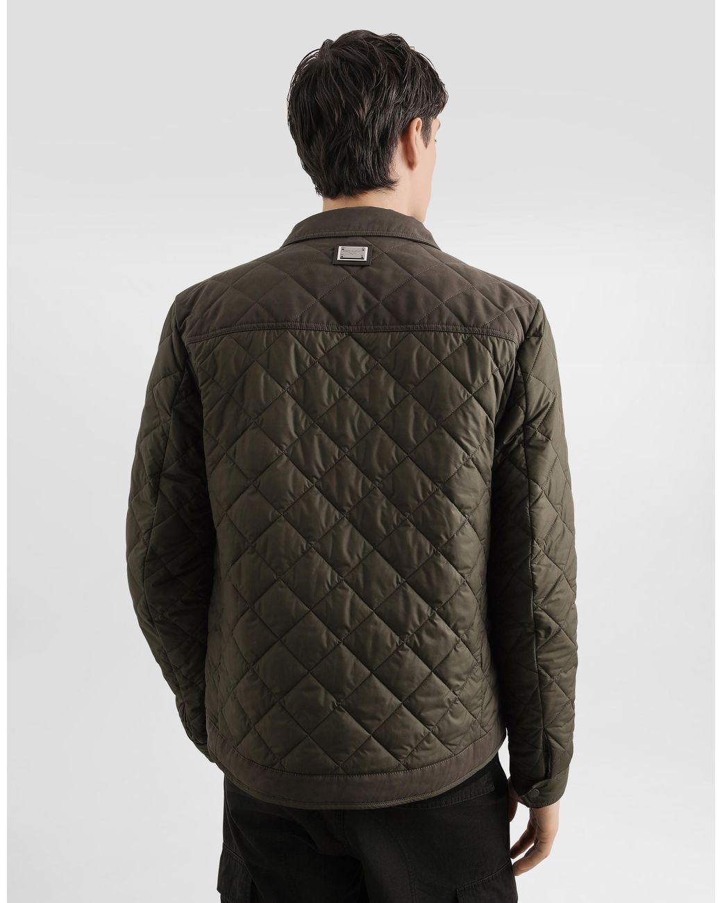 Dolce & Gabbana Natural Quilted Jacket for men