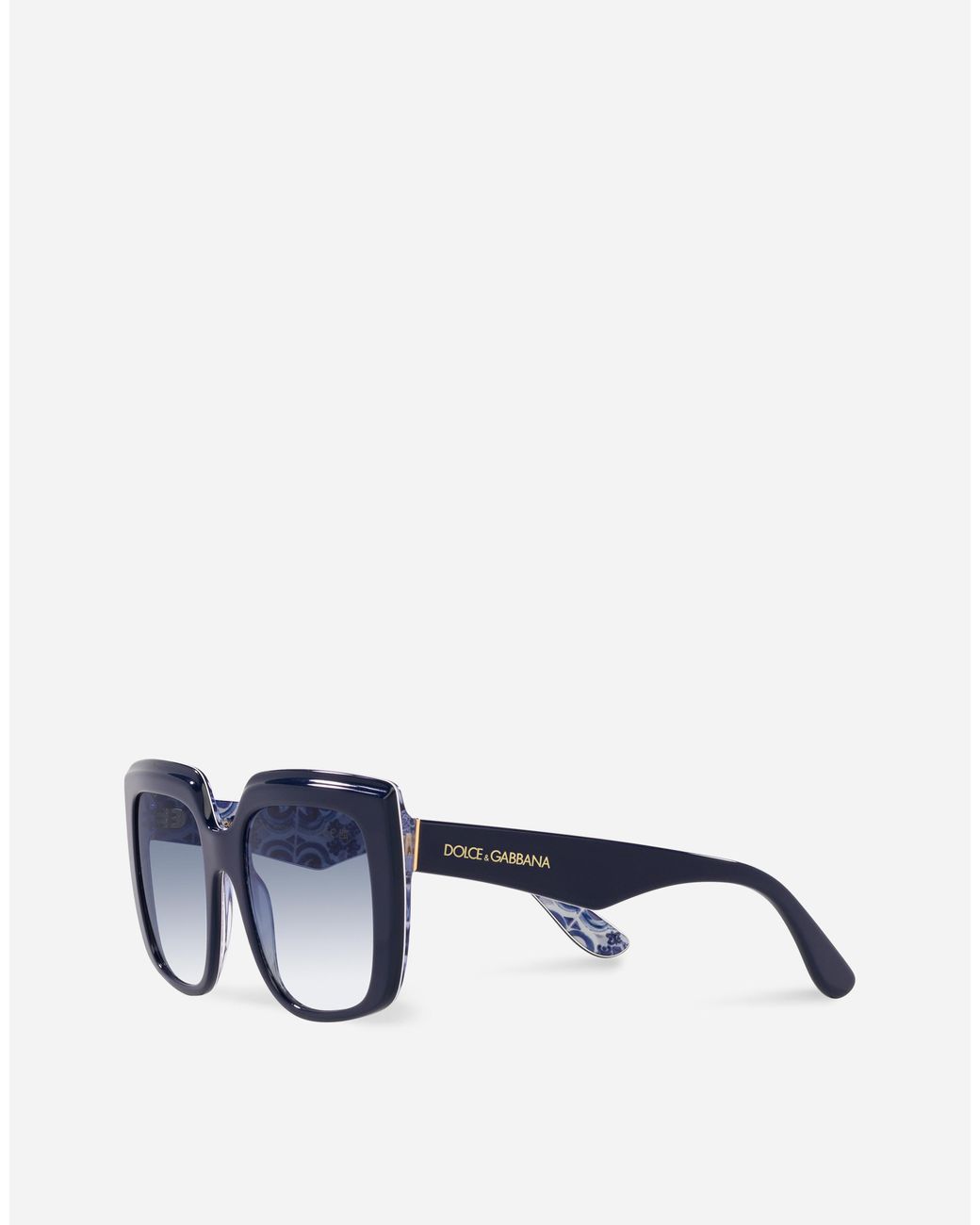 Dolce & Gabbana Blue New Print Sunglasses
