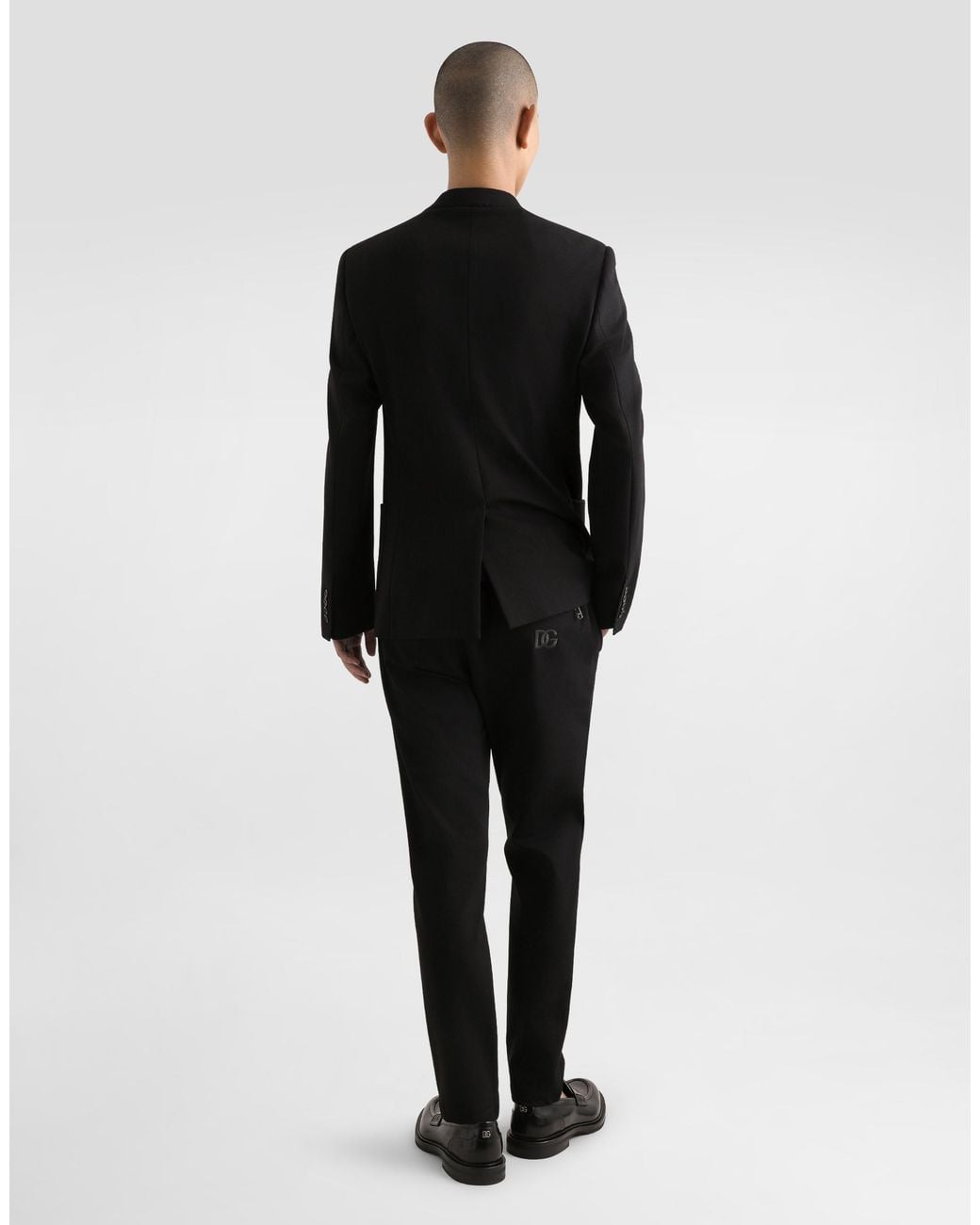Dolce & Gabbana Black Jersey Jogging Pants With Dg Patch for men