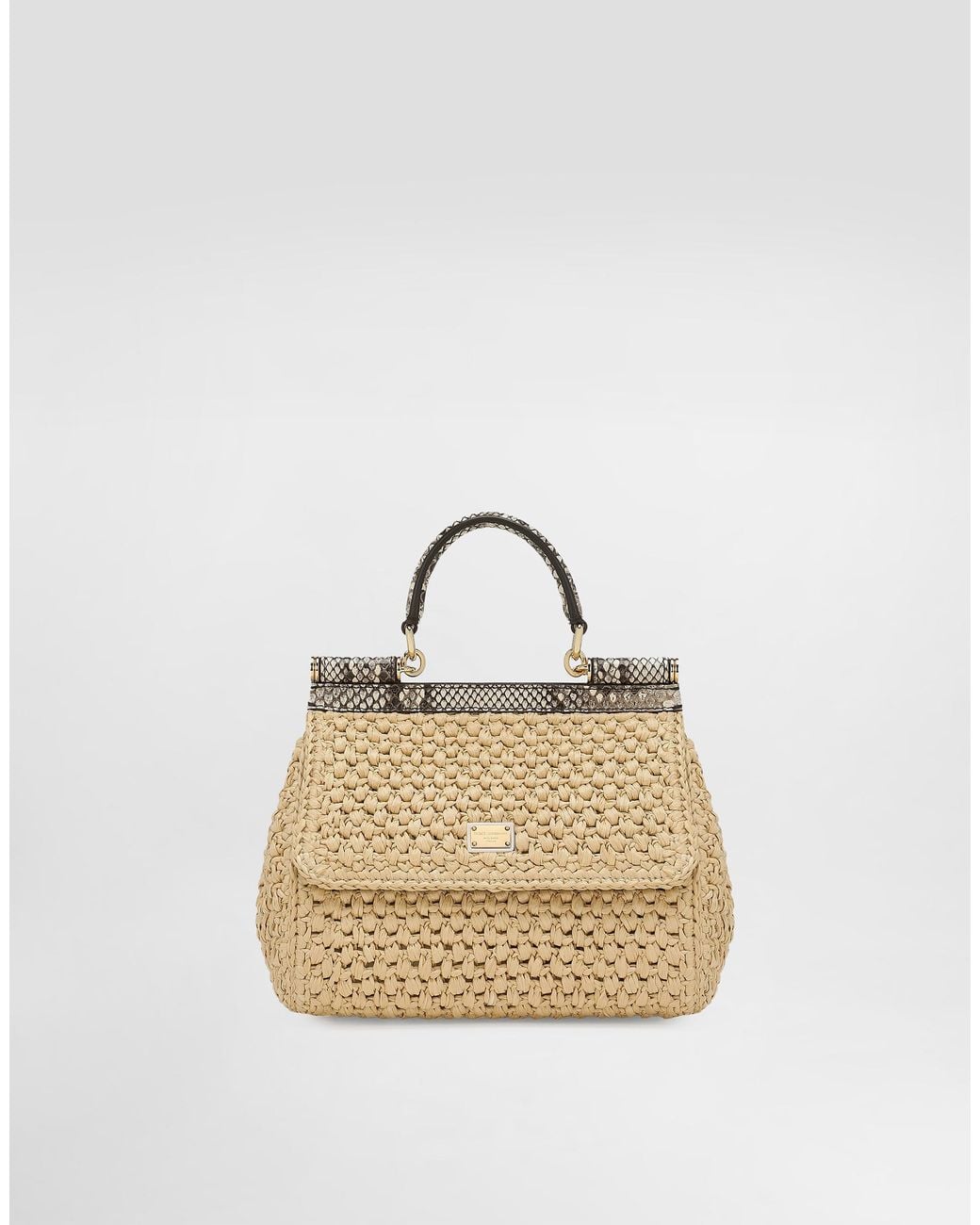 Dolce & Gabbana Metallic Medium Sicily Handbag
