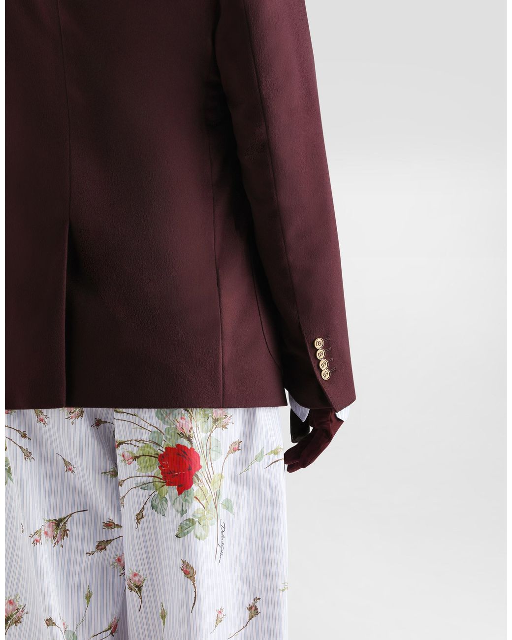 Dolce & Gabbana Purple Portofino Double-Breasted Cashmere Jacket for men