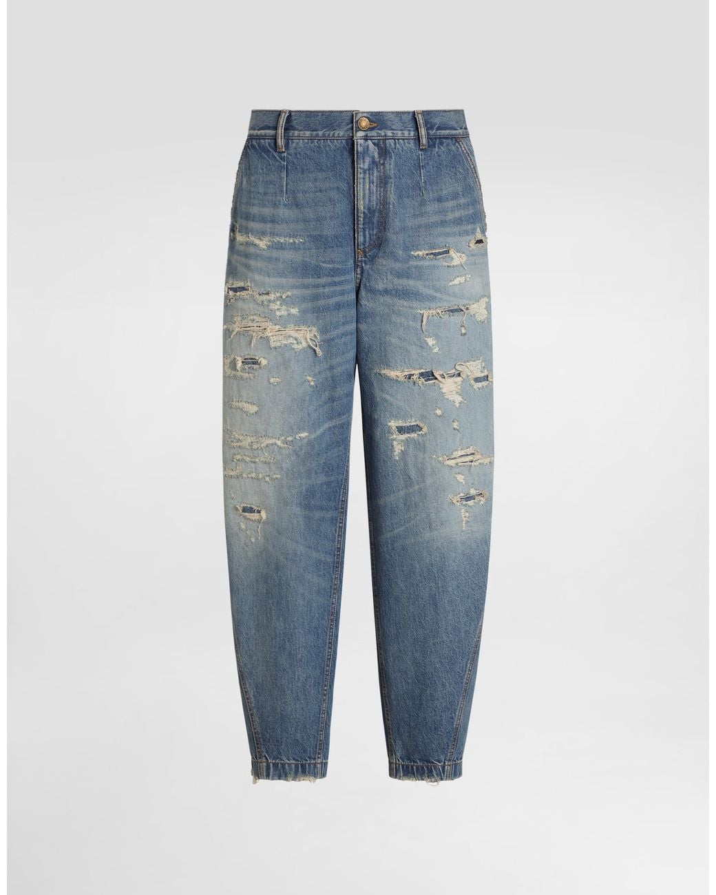 Dolce & Gabbana Blue Denim Trousers for men