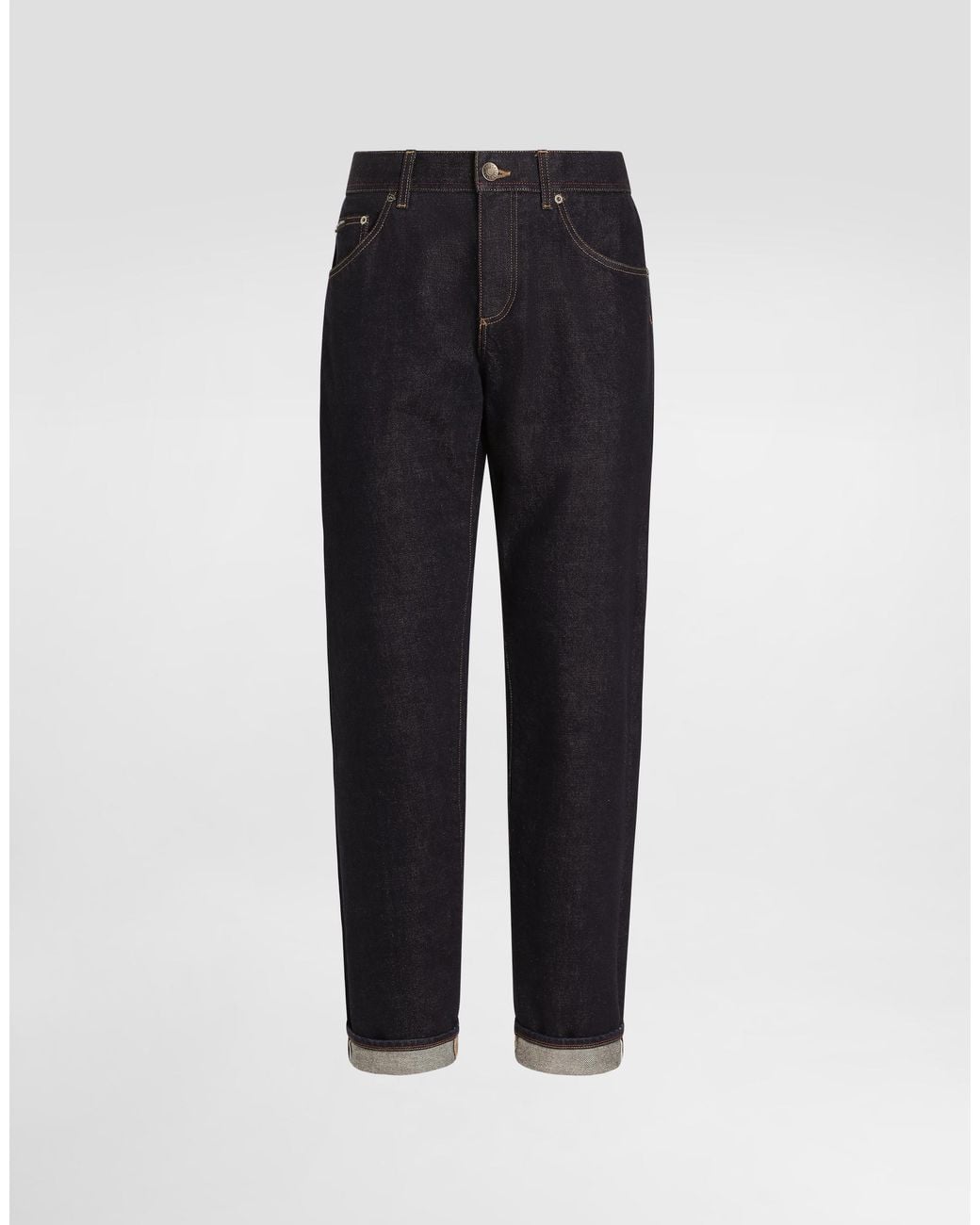 Dolce & Gabbana Blue Denim Trousers for men