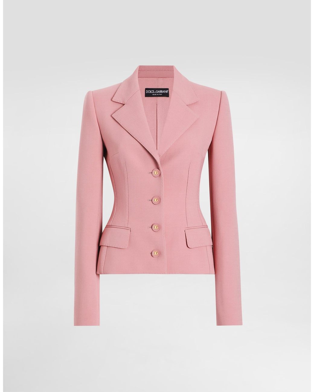 Dolce & Gabbana Pink Dolce Single-Breasted Jacket