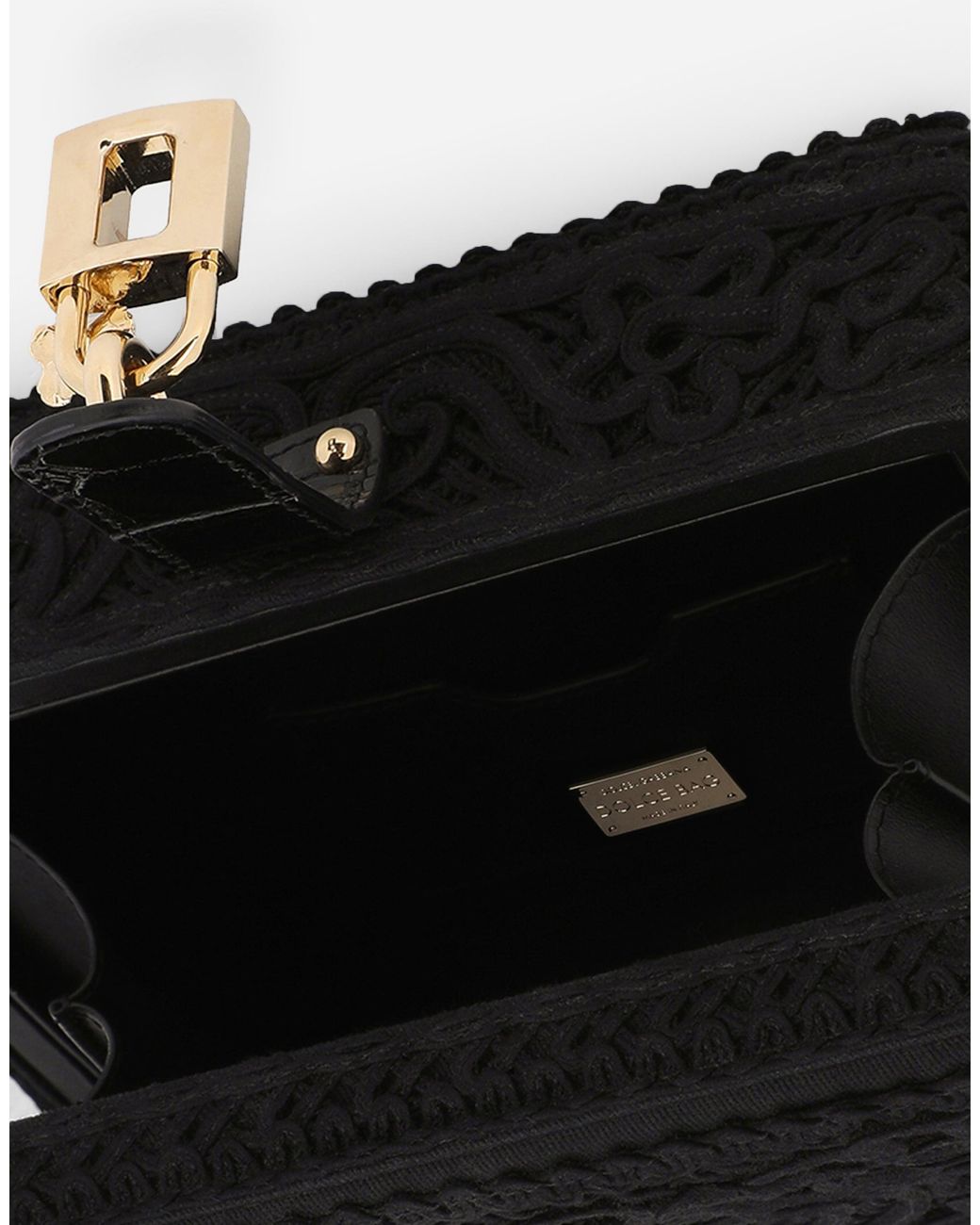 Dolce & Gabbana Black Dolce Box Bag With Cordonetto Detailing