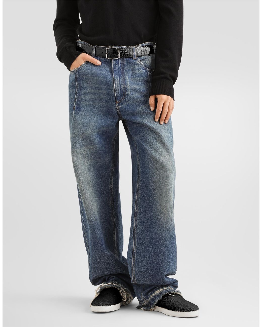 Dolce & Gabbana Blue Denim Trousers for men