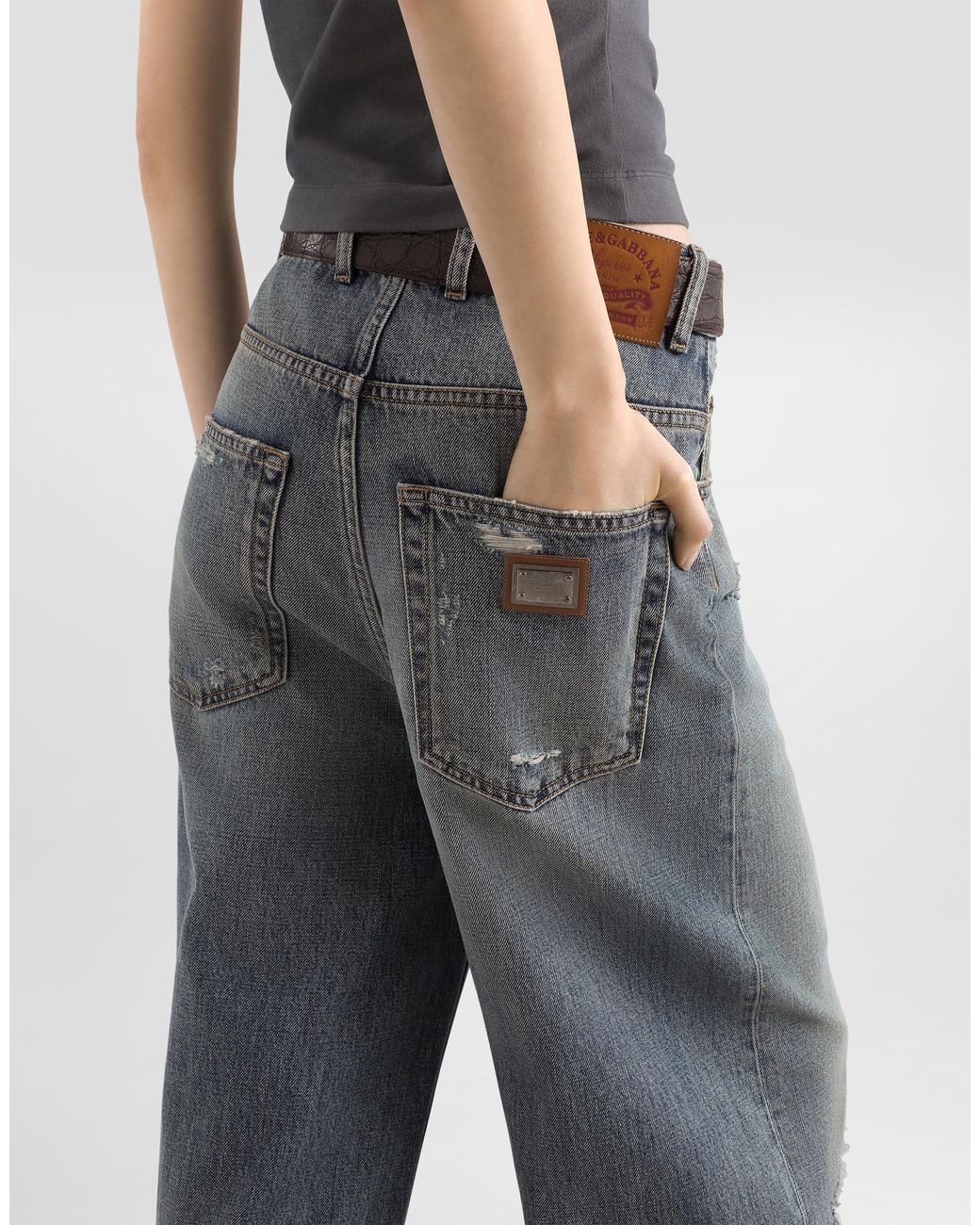 Dolce & Gabbana Blue 5-Pocket Denim Trousers
