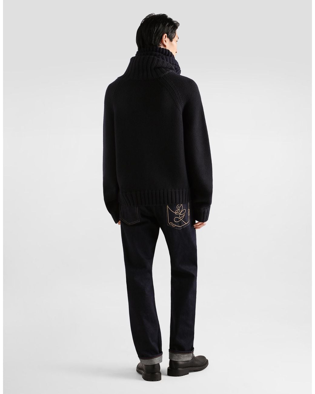 Dolce & Gabbana Blue Denim Trousers for men
