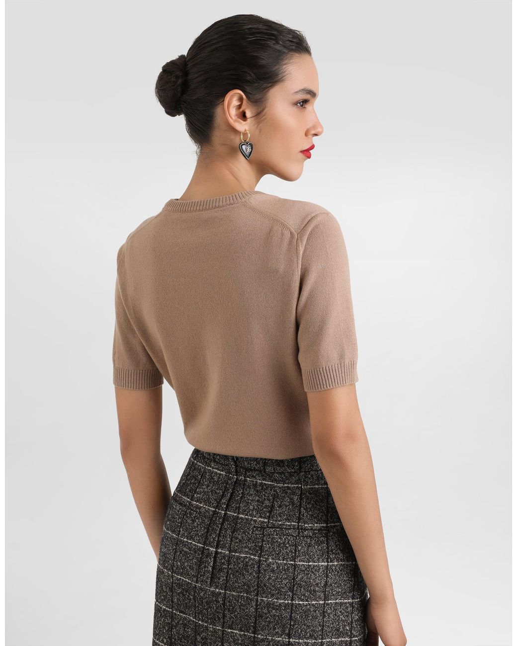 Dolce & Gabbana Natural Cashmere Pullover