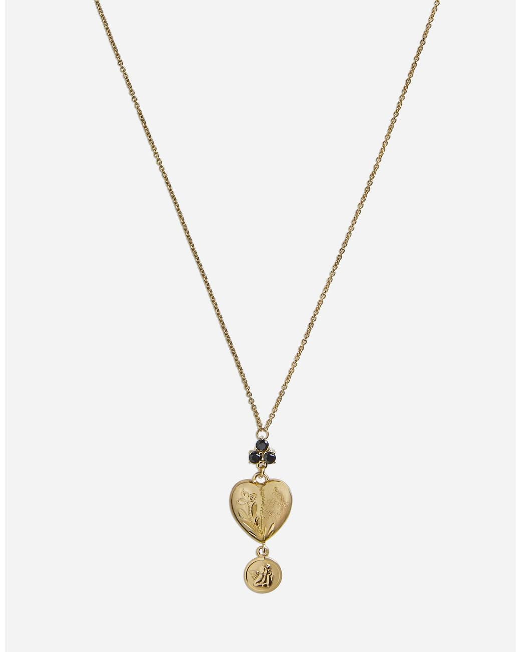 Dolce & Gabbana Multicolor Sicily Necklace 18-Carat And Sapphires