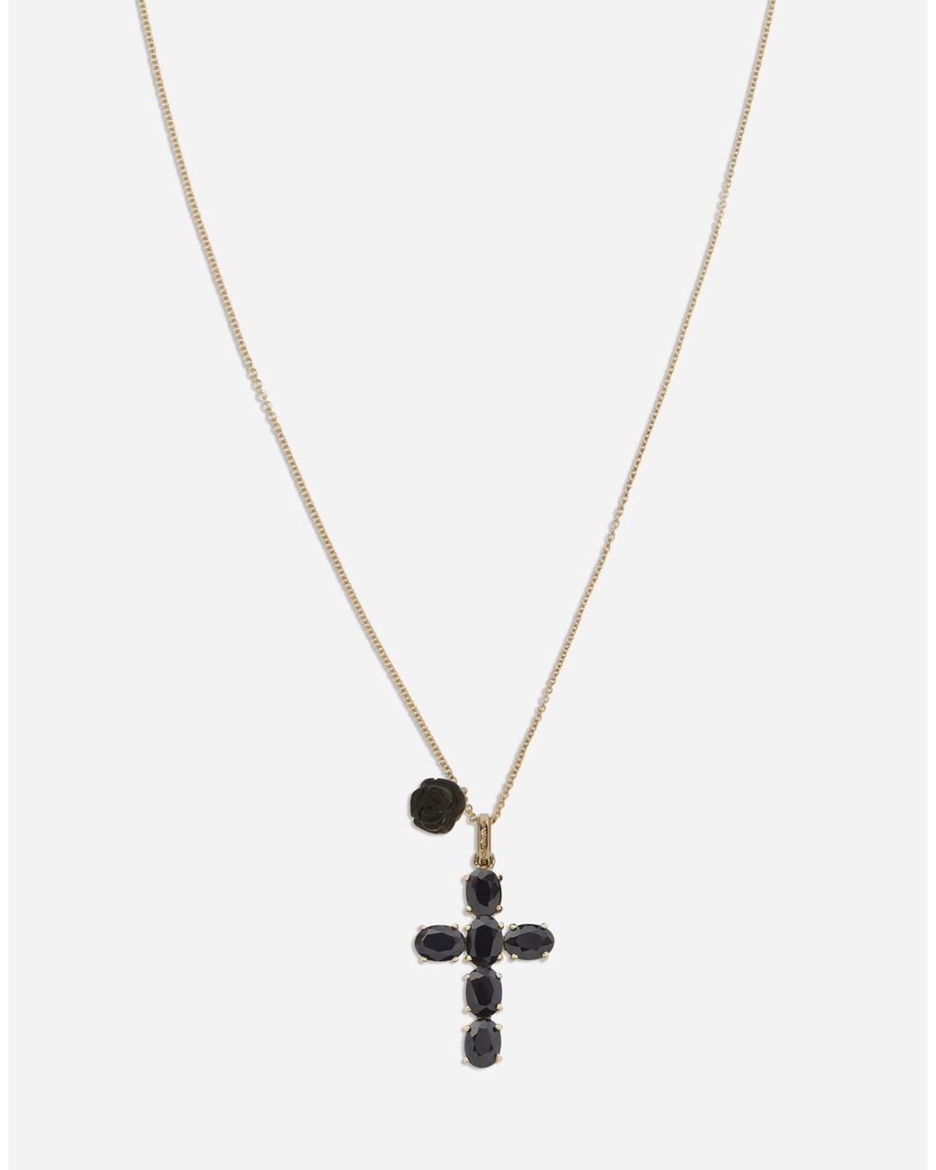 Dolce & Gabbana White Family Pendant With Sapphires