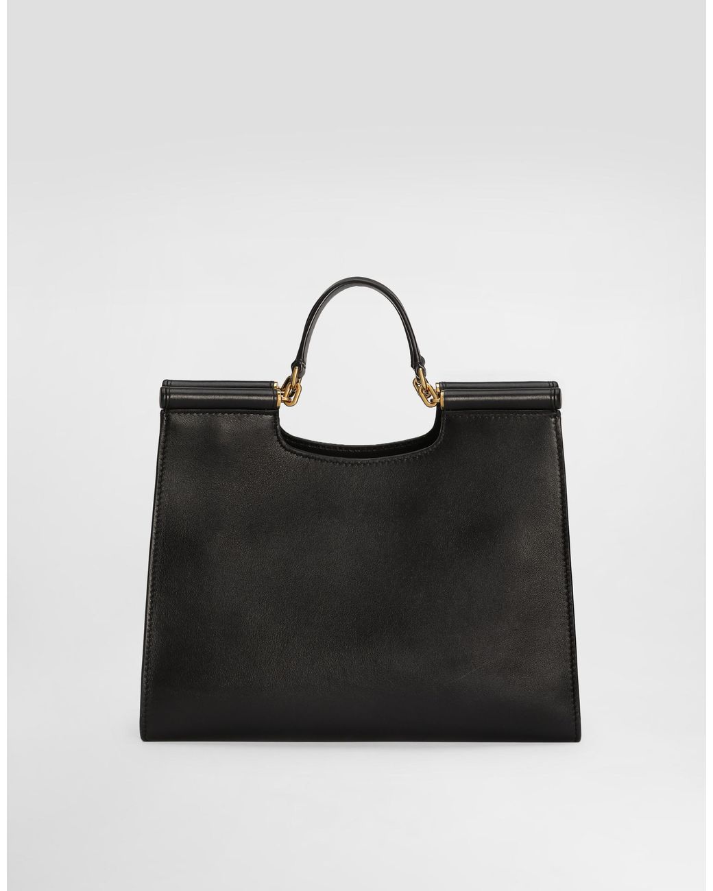 Dolce & Gabbana Black Small Sicily Shopper
