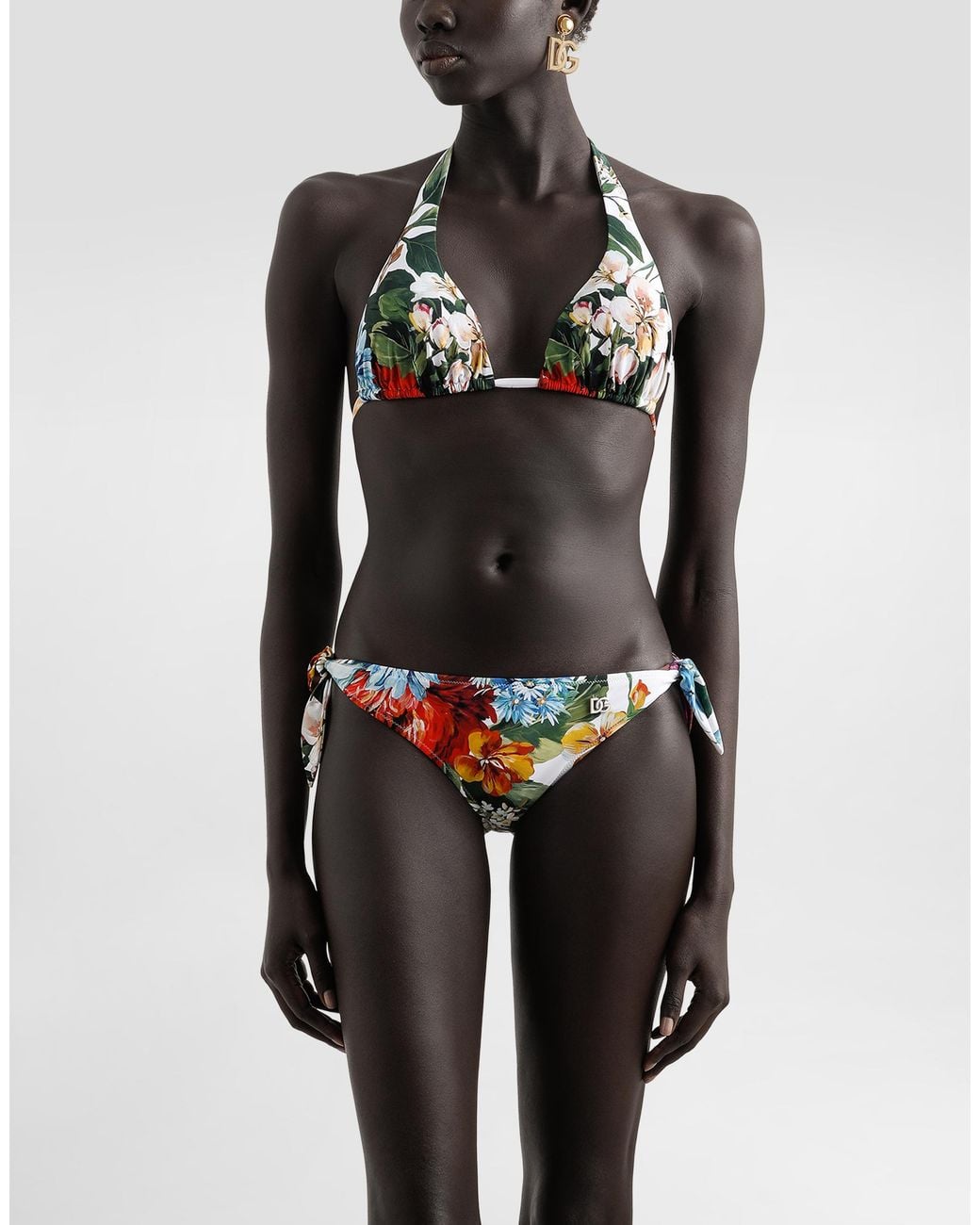 Dolce & Gabbana White Triang Imb+Slip Fioc